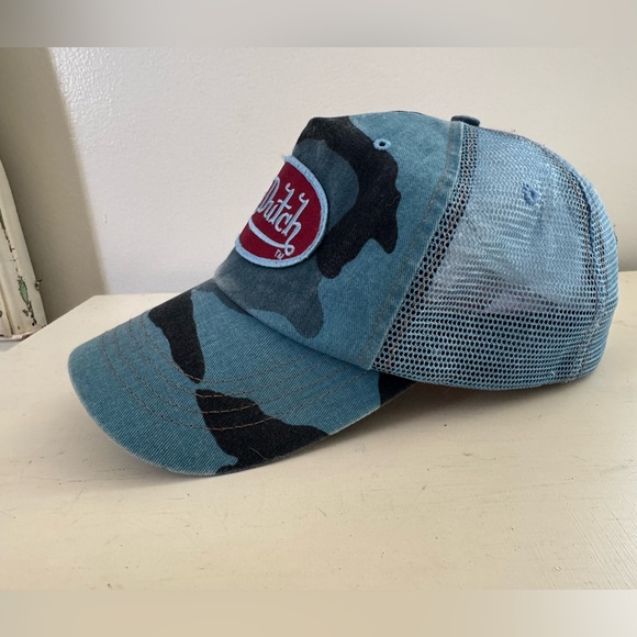Vintage Von Dutch blue camo trucker hat - Picture 3 of 9